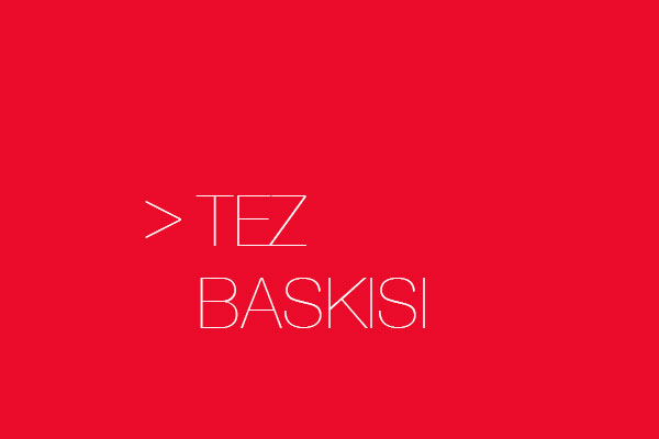 TEZ BASIMI ve CİLTLEME